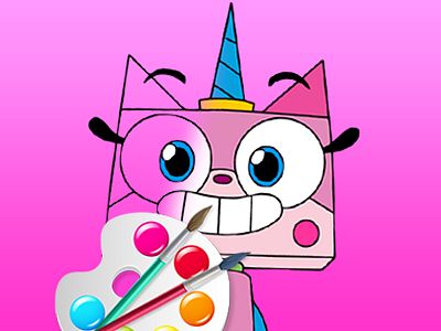 Unicorn Kitty Coloring Book