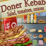 Doner Kebab : Salad Tomatoes Onions