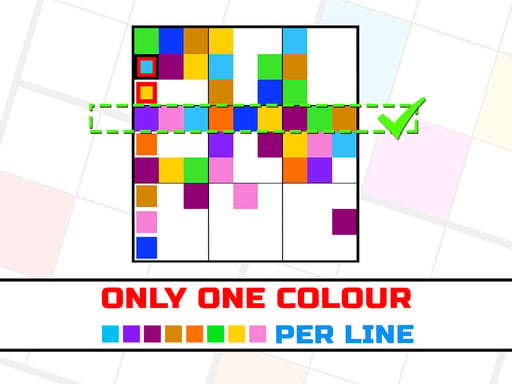 Only 1 color per line